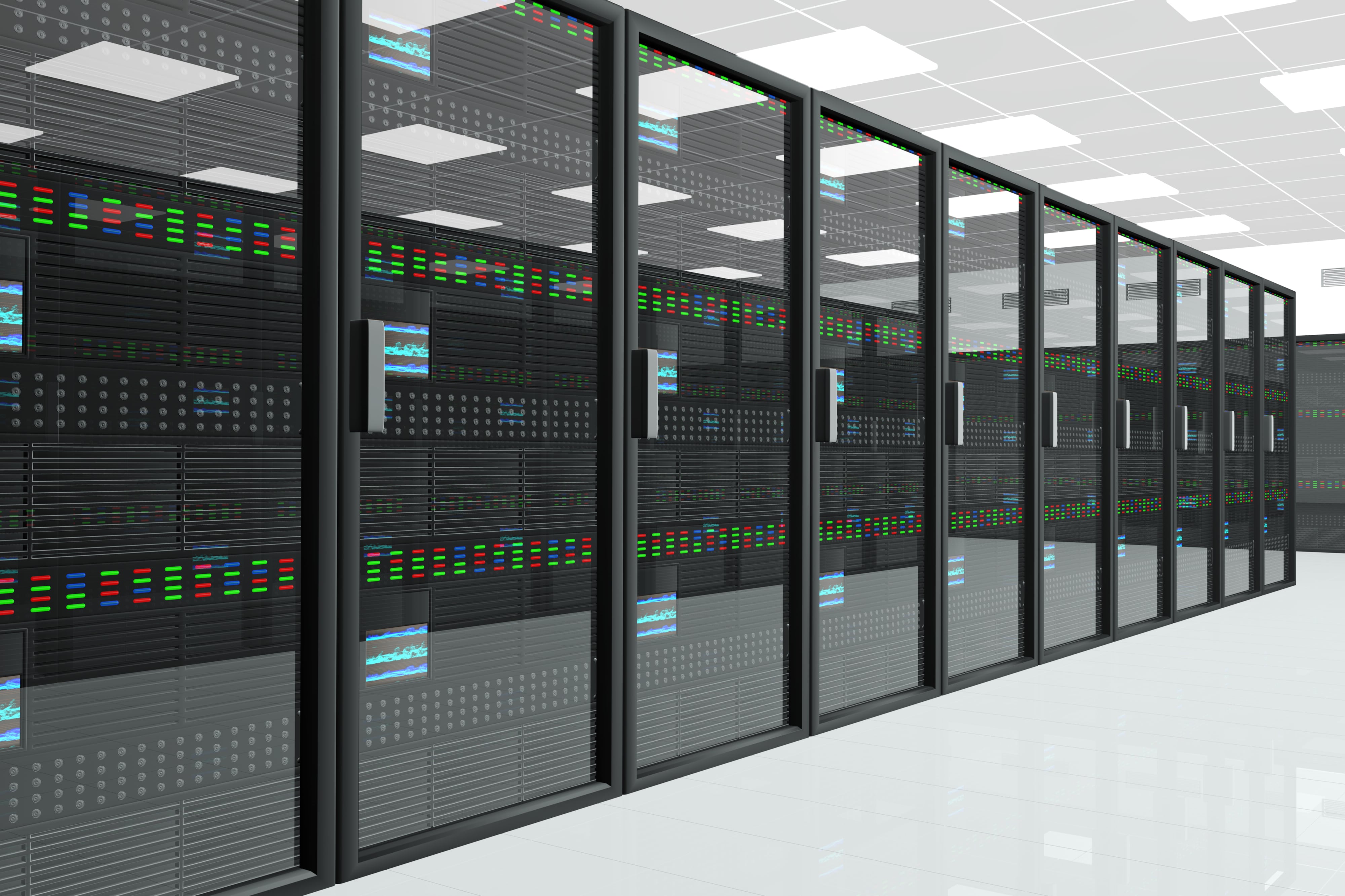 Data center CPU server unit room