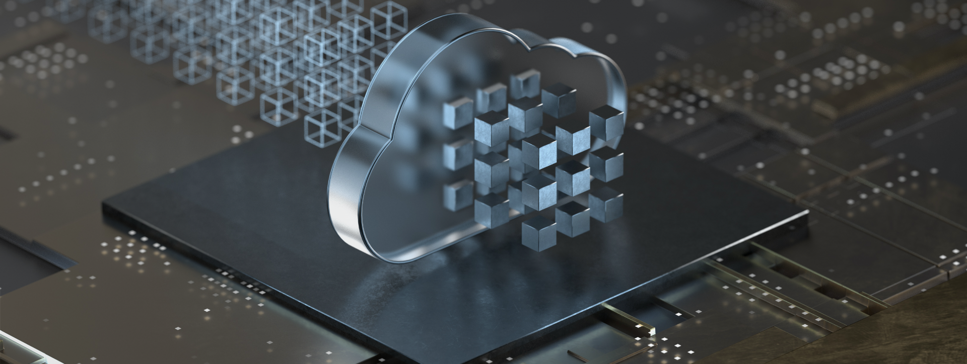 Concept of cloud computing technology